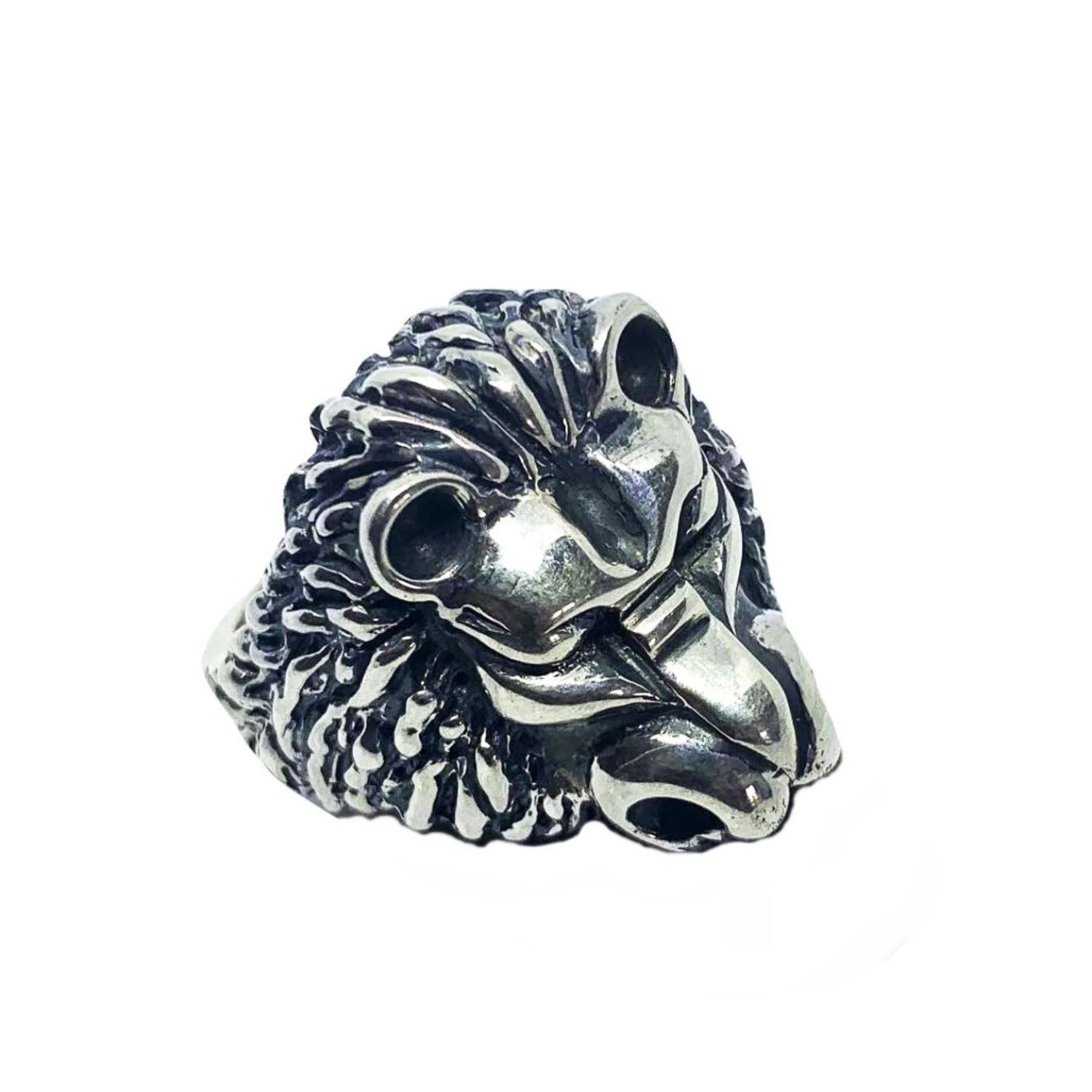 King of the Wild sterling silver 925 lion ring, 25.5mm wide, 27g, hand carved and lost wax cast in Cornwall – worn by Billy Idol - Tg-Jewellery By Tamara Gervasio