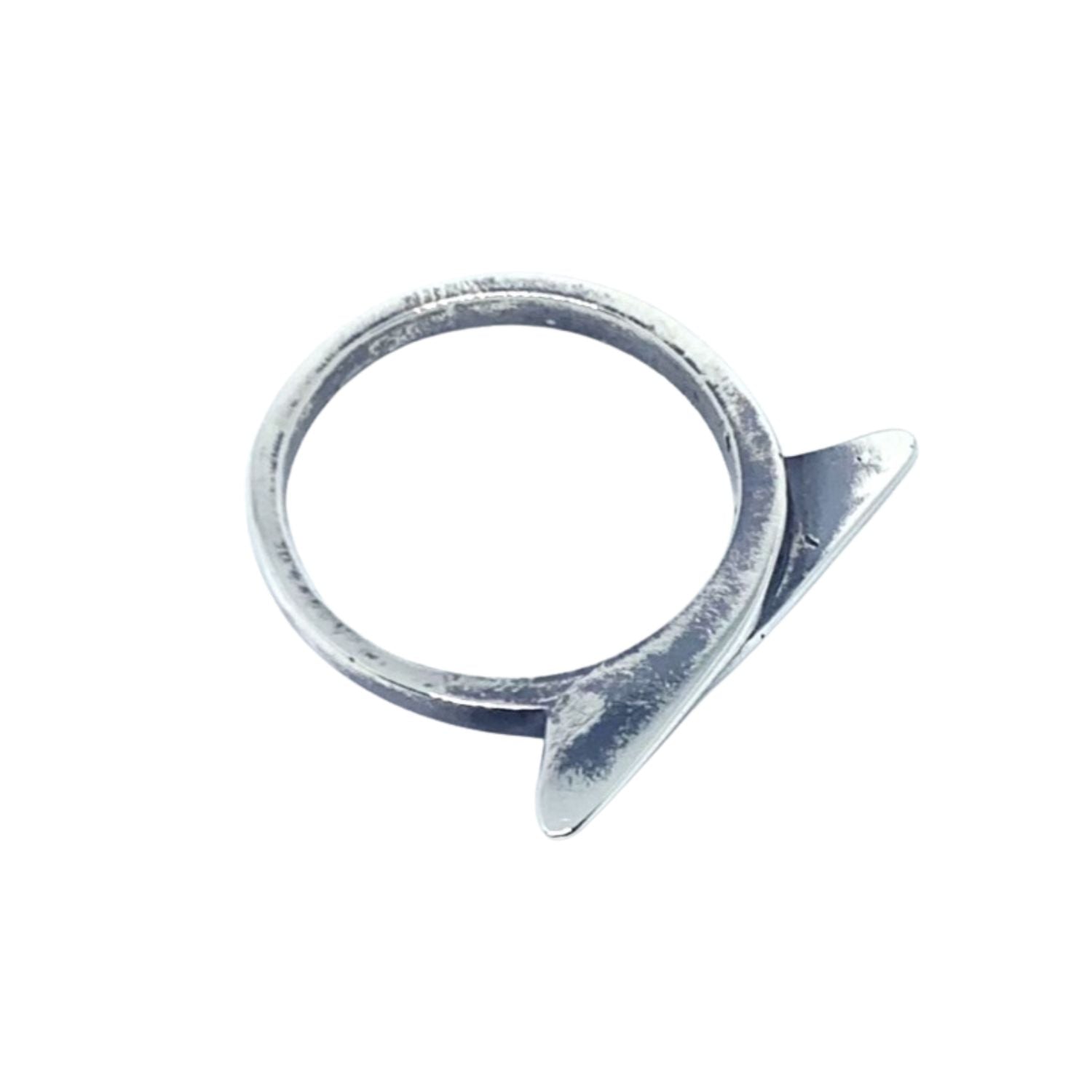 One of a Kind Two-Way Ring in Sterling Silver 925 — Spike Band View — Handmade by Tamara Gervasio